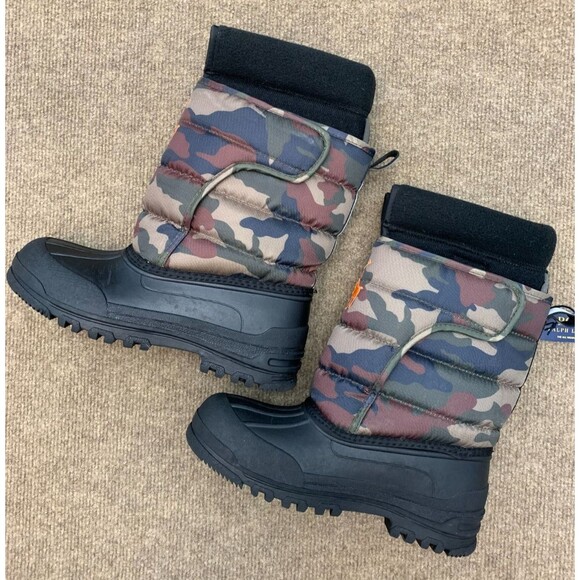 Polo Ralph Lauren Boots Mens 6 US (39 EU) EZ Pull-On Camo Snow Insulated Liner - Picture 2 of 7